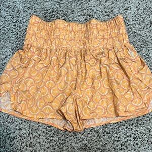 FP Movement by Free People High Waist Orange Shorts